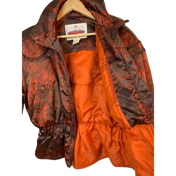 VTG 90s Womens 10 Obermeyer Ski Jacket Floral Print EUC  RAA10419 - Picture 6 of 13